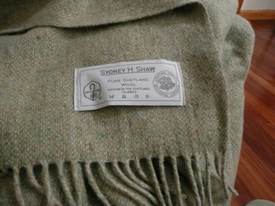 Shetland wool throw