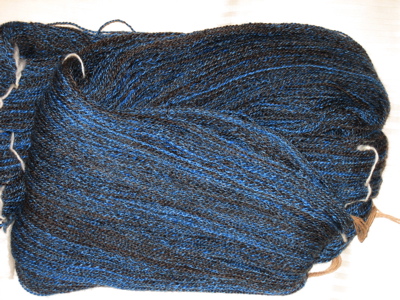 Wool silk blend yarn